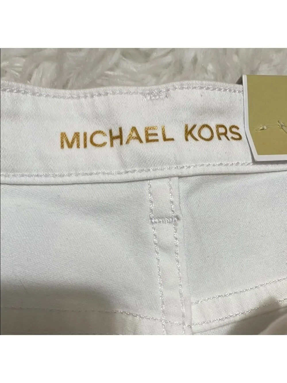 Michael Kors Selma Strength White Skinny Jeans Sz 6
